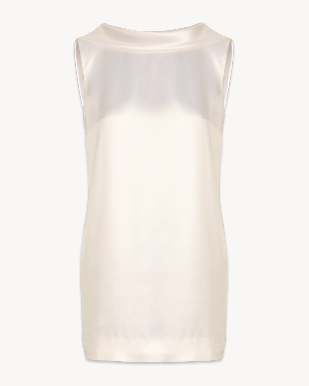 Open Back Satin Mini Dress