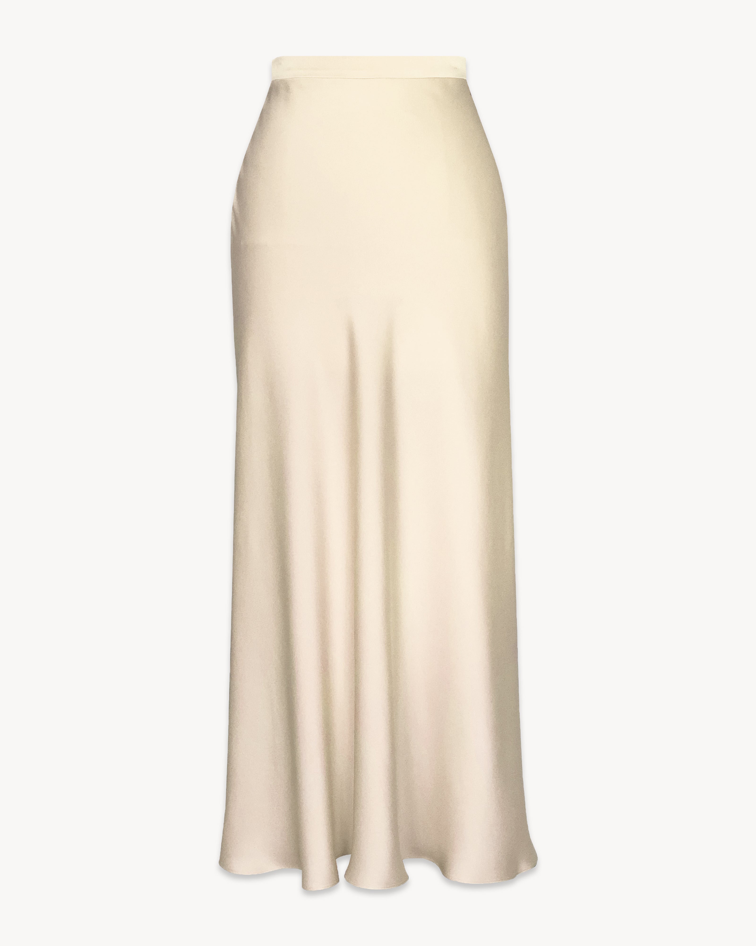 Slip Skirt in Satin Crepe