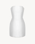 Bustier Mini Dress in Mikado