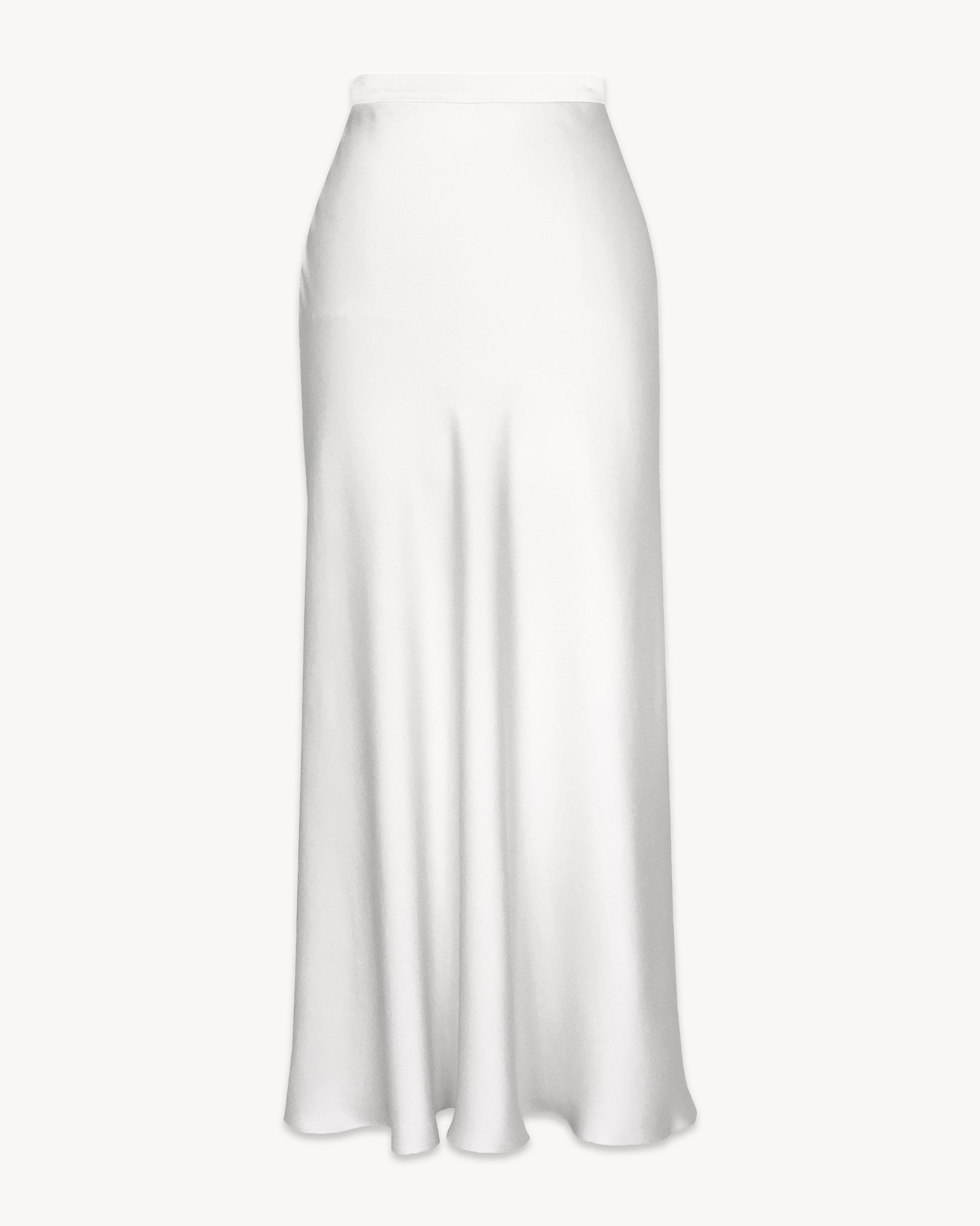 Slip Skirt in Satin Crepe