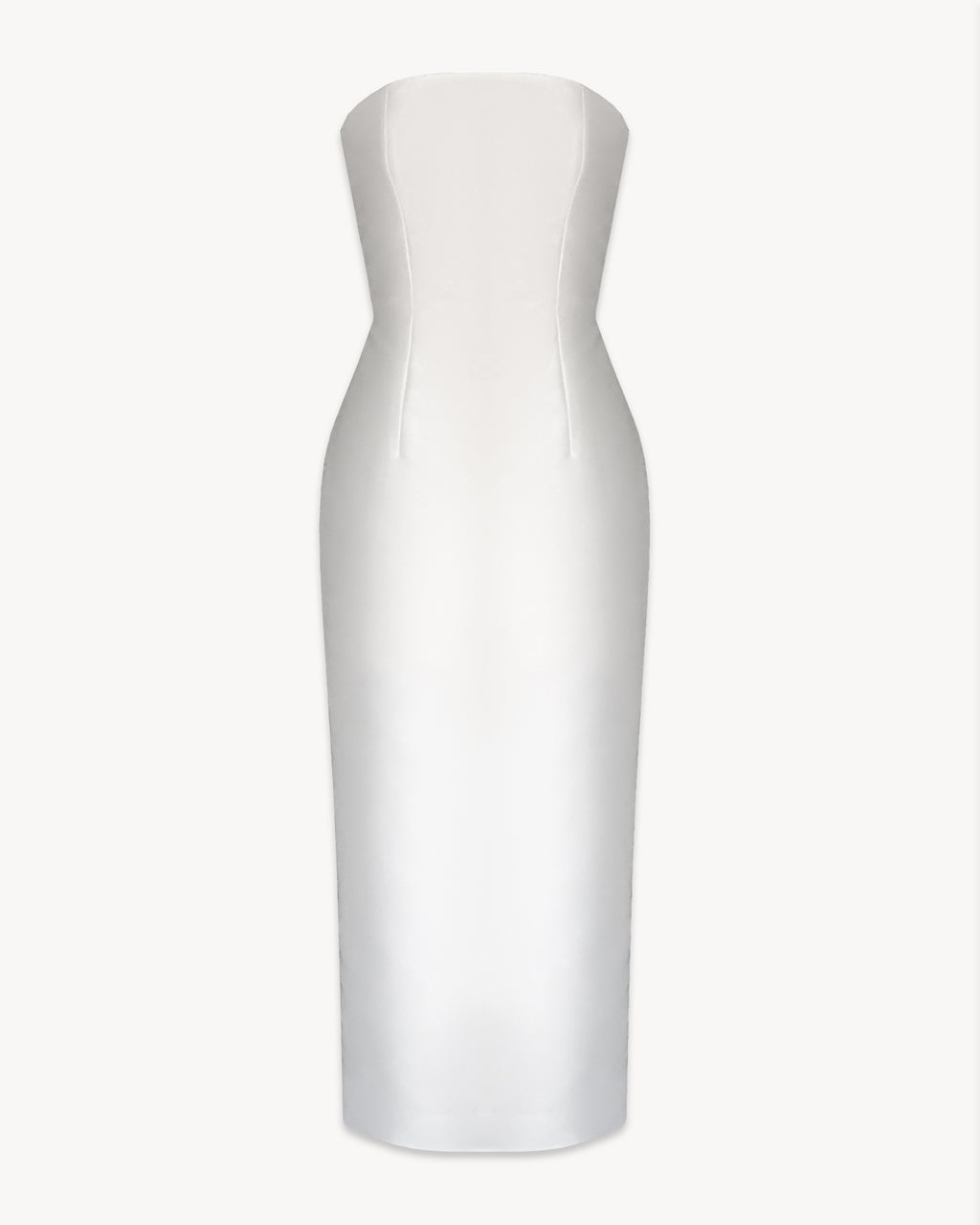 Bustier Midi Dress in Mikado