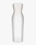 Bustier Midi Dress in Mikado